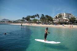 Lanzarote - Canary Islands. Stand Up paddle boarding.
